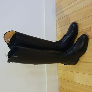TREDSTEP Black The Medici II Leather Riding Equestrian Boots